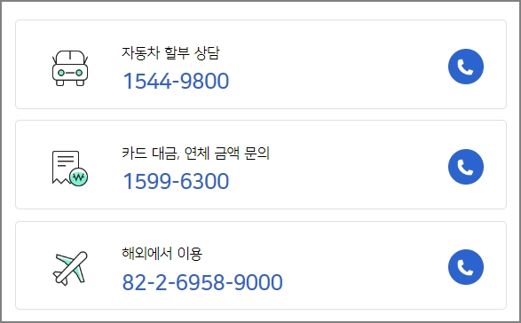 해외이용 ARS
