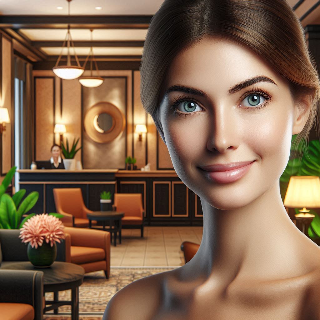 피부,체형관리 샵 배경