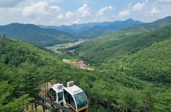 속리산 모노레일 전경 이미지