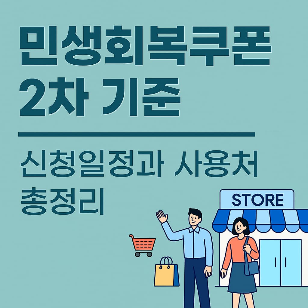 민생회복쿠폰 2차 기준