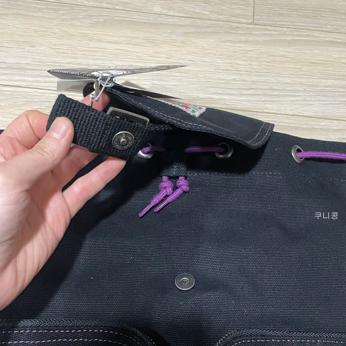 가볍고-데일리로-사용하기-좋은-가방-팀코믹스-빈티지-스트링-백팩-후기