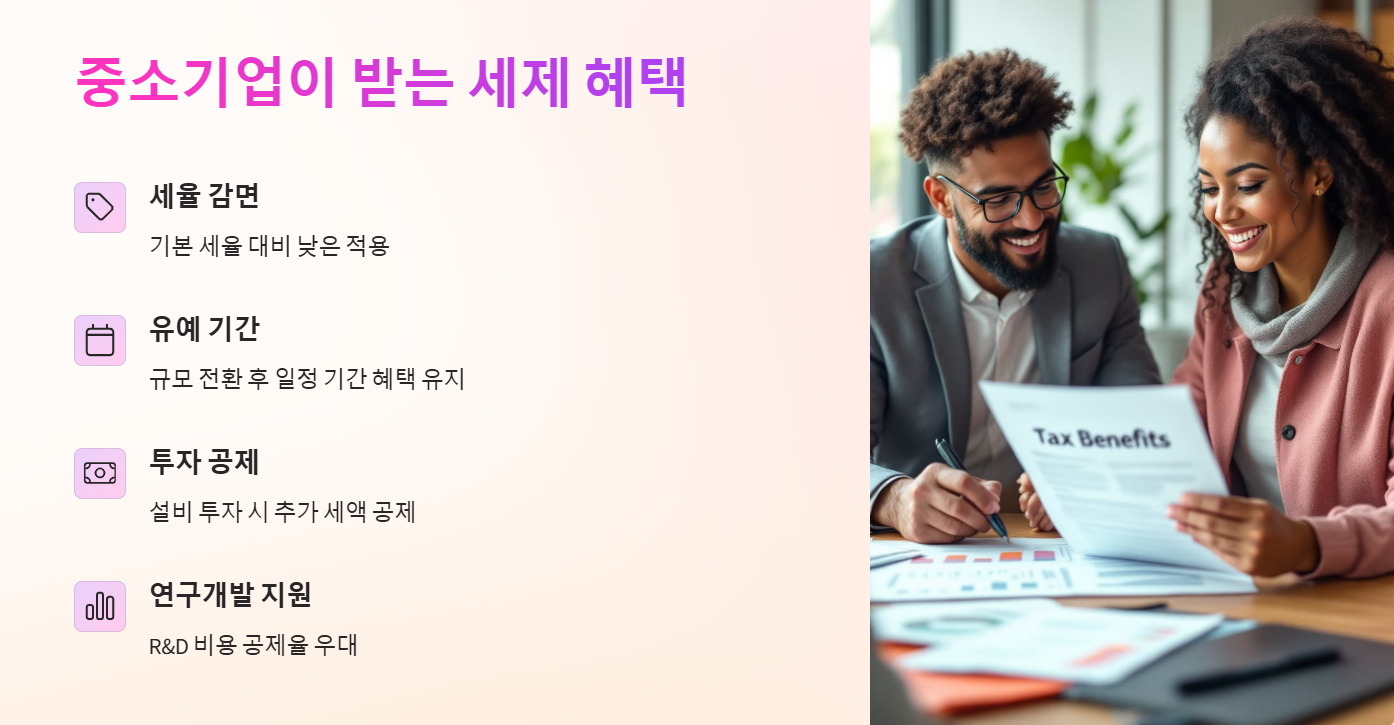중소기업이 받는 세제 혜택