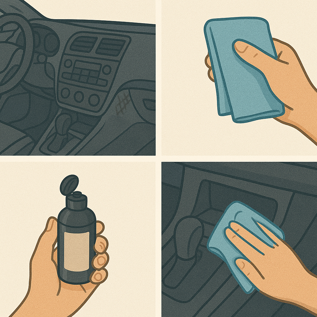 차량 내부 플라스틱 복원 방법