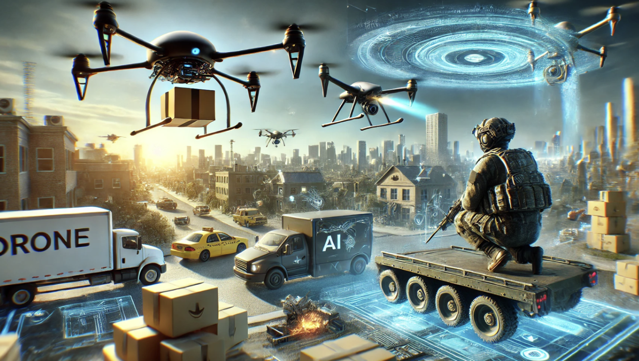 AI 드론의 활용 : 물류 산업, 군사, 재난 구조
