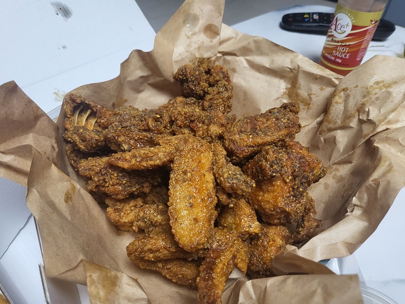 피자나라치킨공주 페퍼간장 뼈 치킨