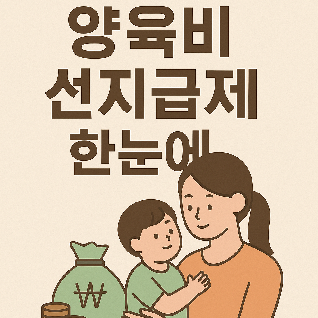 양육비 선지급제(한부모가정) - 신청조건&middot;절차&middot;지급 흐름 한눈에