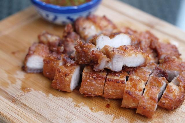 백종원 태국식 삼겹살 튀김 무끄럽 만드는법, 팁줌