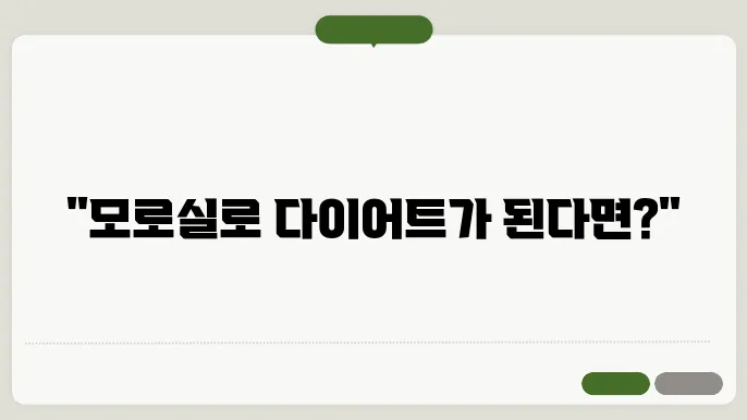 모로실 효능