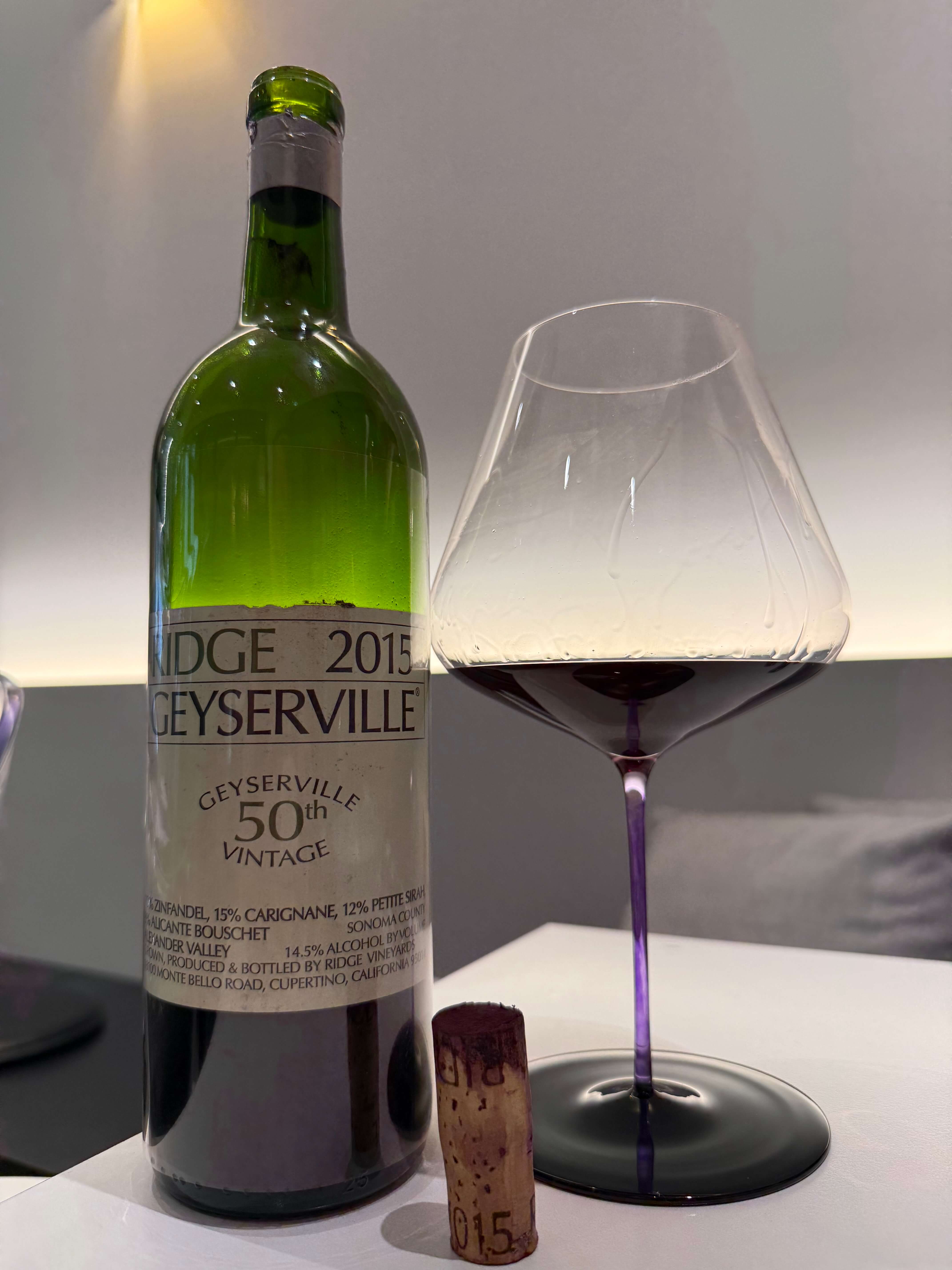 [USA] Ridge Geyserville 2015, Alexander Valley｜릿지 기셔빌 2015, 알렉산더 밸리