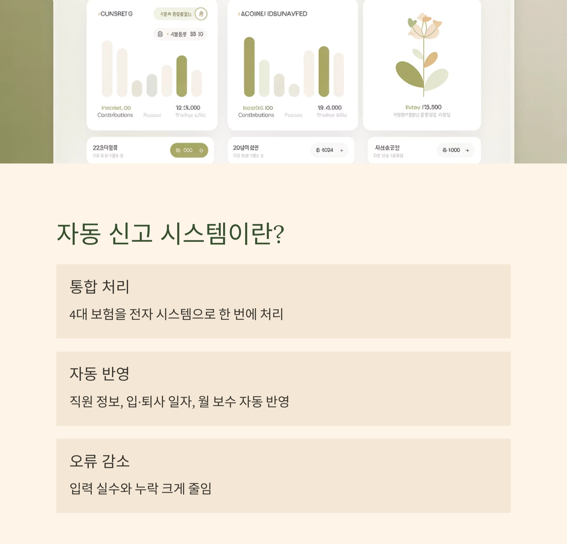 4대 사회보험 자동 신고 기능으로 복잡한 업무를 간편하게 해결하는 방법