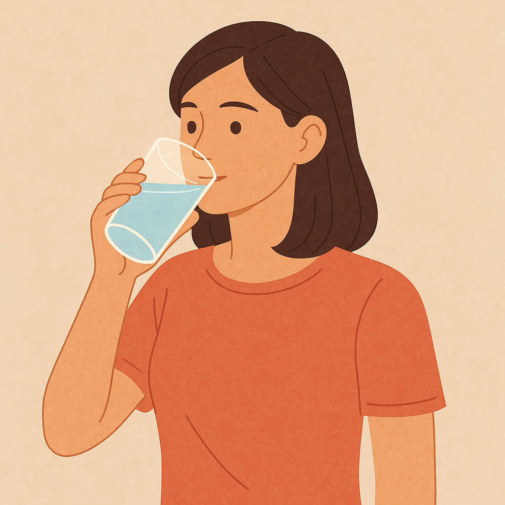 물 섭취하는 사진