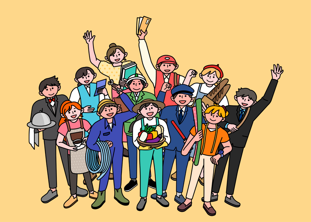 다양한 직군들 사진