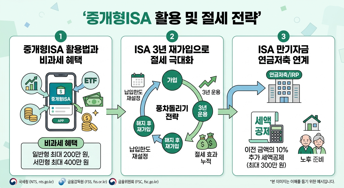 중개형ISA (비과세, 재가입, 연금저축)