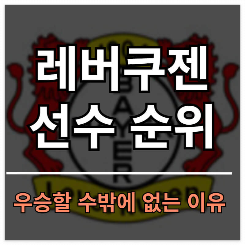 레버쿠젠 선수 순위