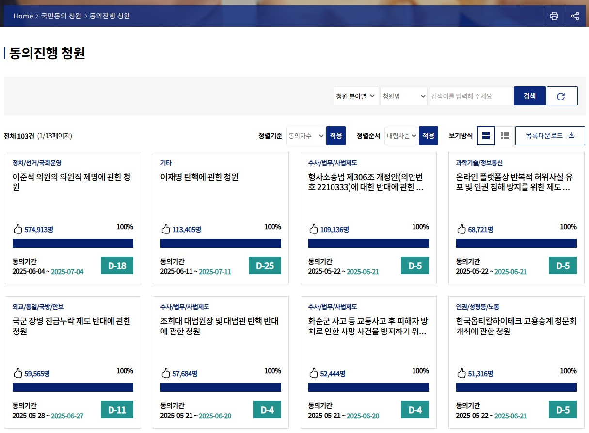 ๊ตญ๋ฏผ์ฒญ์ ํํ์ด์ง