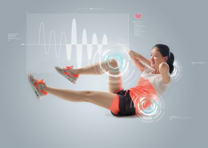 근력운동하는모습