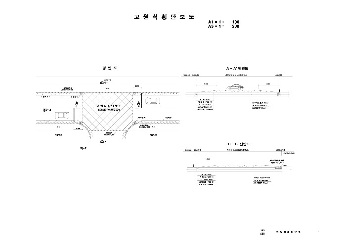 고원식횡단보도 상세도