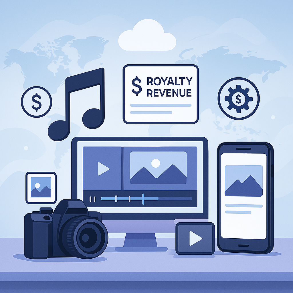 음원, 사진, 영상 등 로열티 수익 창출하기