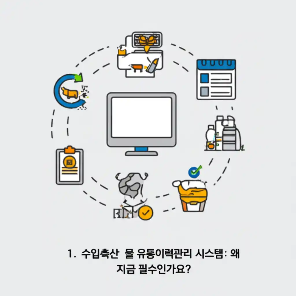 수입축산물 유통이력관리 시스템이 소비 안전과 투명한 유통을 위해 왜 지금 필수적인지 보여주는 화면.