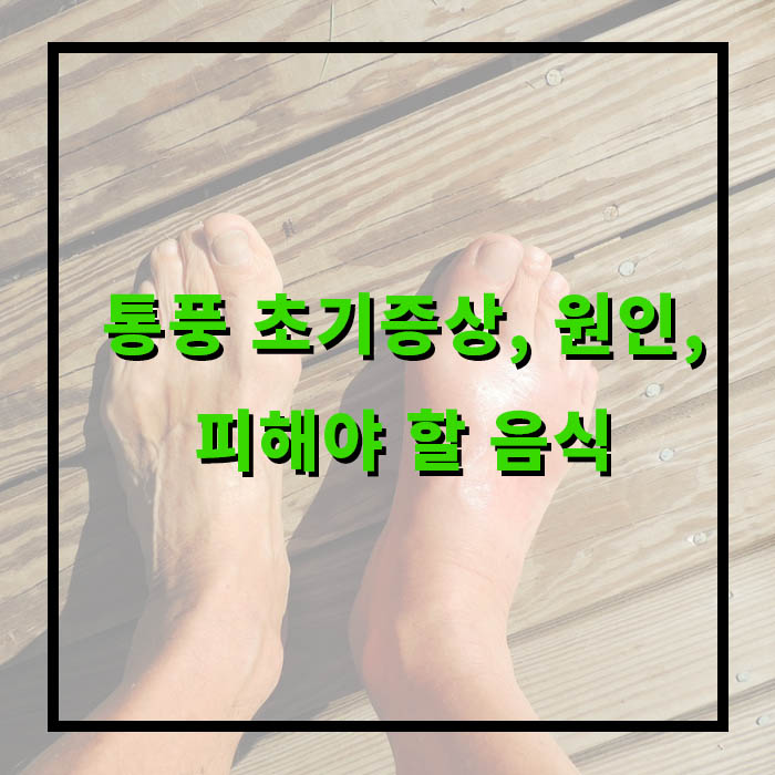 통풍 초기증상, 원인, 피해야 할 음식