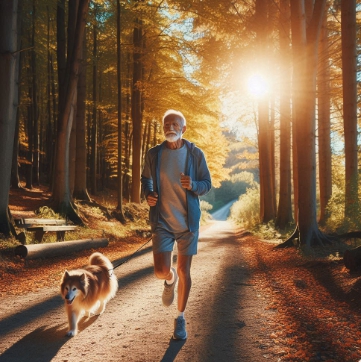 조깅하는 어르신