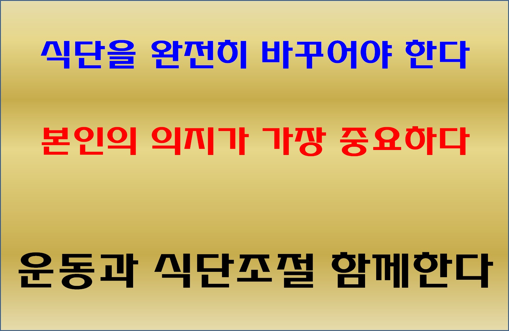 다이어트 의지