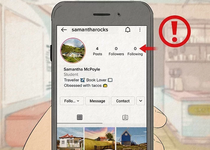 팔로잉과 팔로워 수가 0인 경우