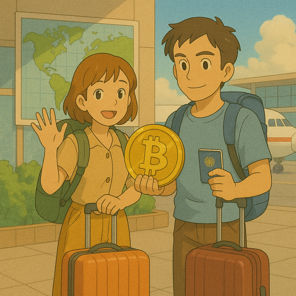 코인으로 모은 돈으로 세계일주 떠난 부부 사진