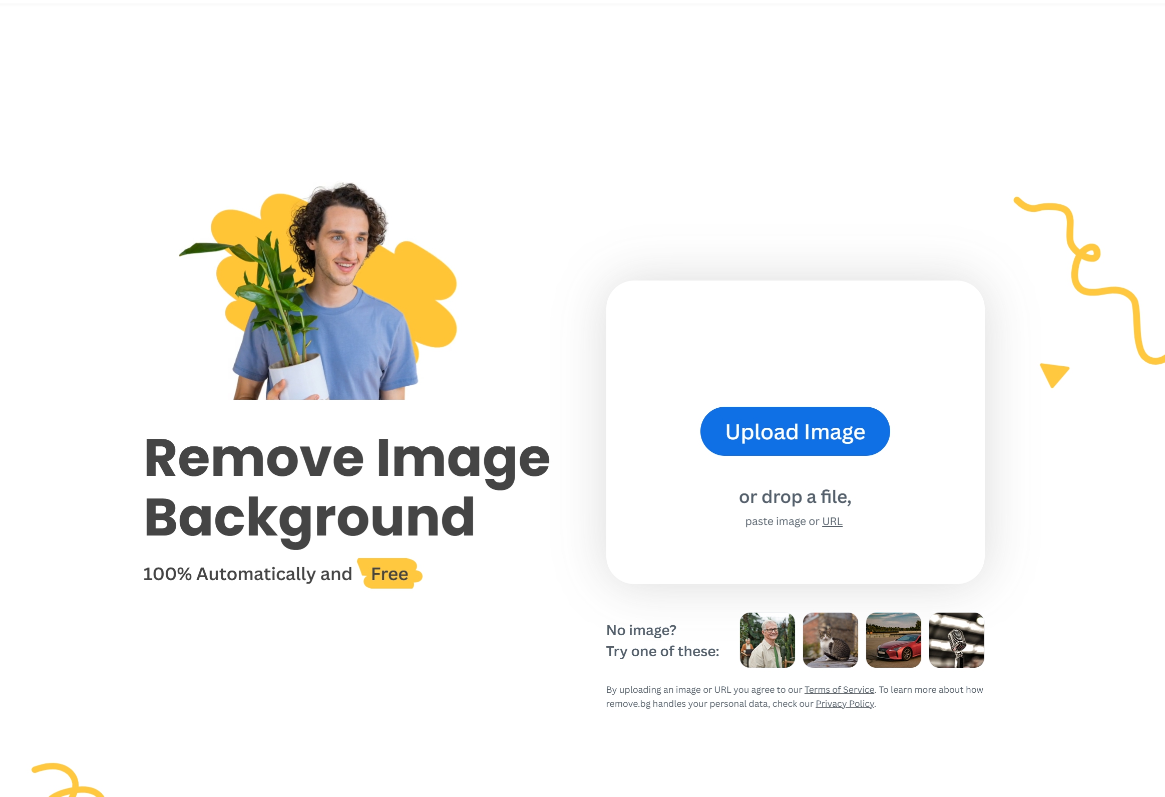 Background Removal Site TOP 6: Remove.bg