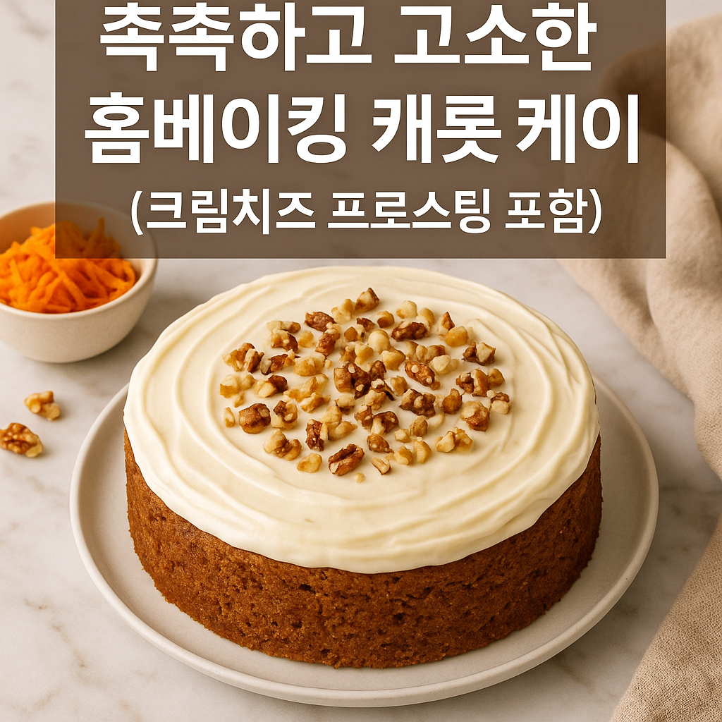 캐롯 케이크 레시피
