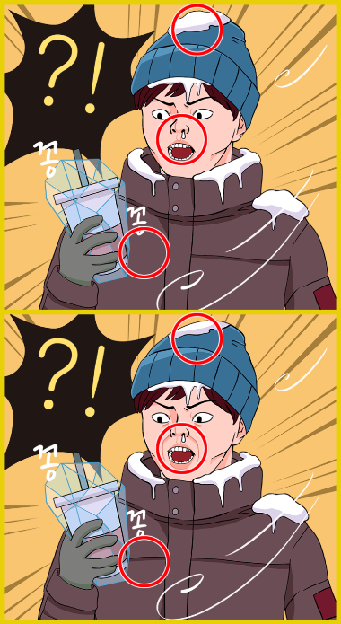 이미지의 다른 부분 찾기 정답