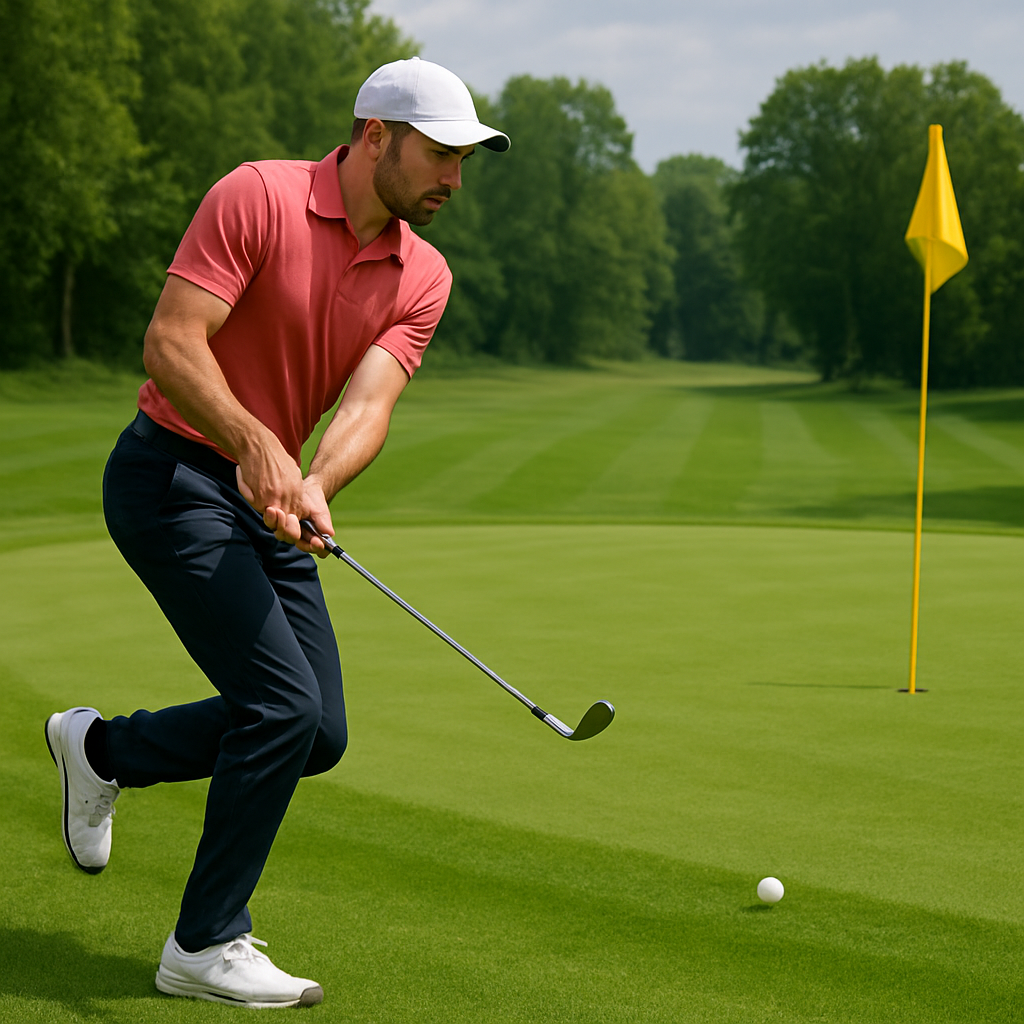 런닝 어프로치 모습