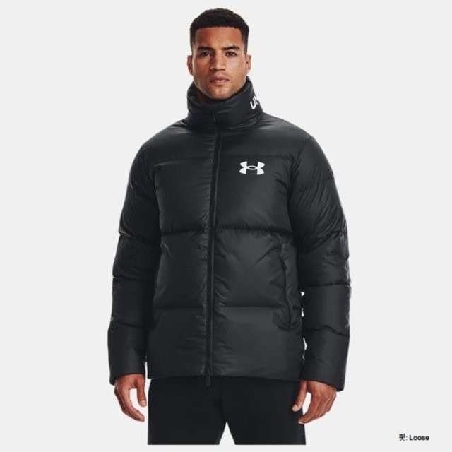 언더아머 남성 UA Storm 아머 다운 푸퍼 재킷 1375449-001