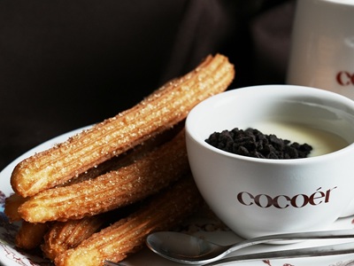 카페 '코코에르'의 추로스와 커피사진