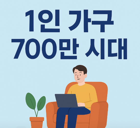 현대사회 1인가구 700시대 생활변화 관련 이미지