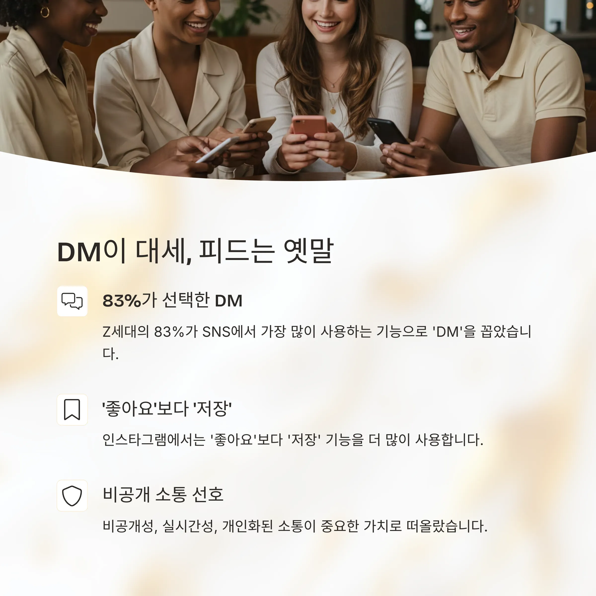 Z세대의 SNS 이용 패턴