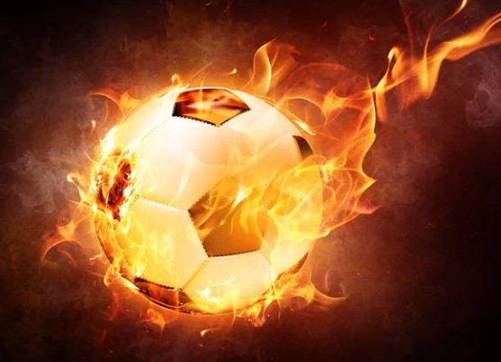 불타는-축구공