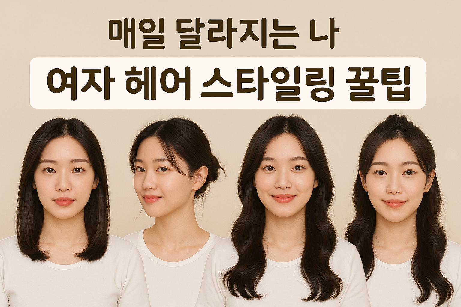 헤어 스타일링 꿀팁