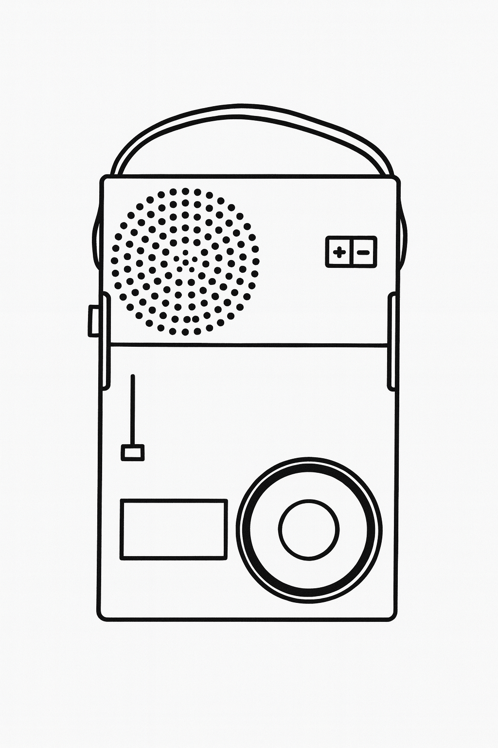 직관적이며 심플한 디자인 철학을 잘 보여주는 디터람스의 브라운 라디오 디자인.