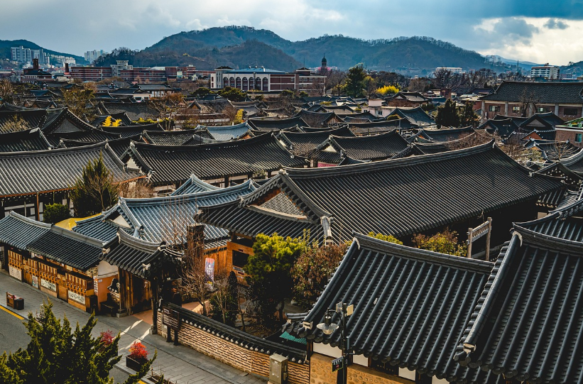 전주한옥마을 전경사진