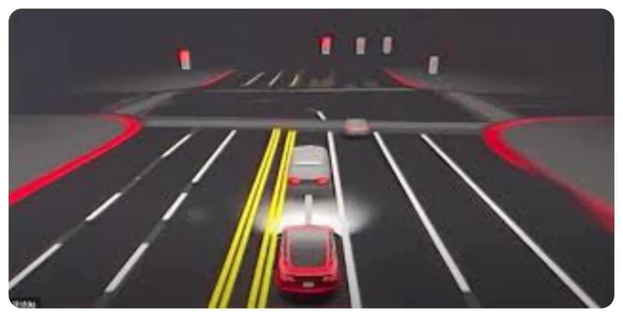 테슬라 오토파일럿 기본 기능(차선 유지, 차간 유지) 이해를 돕는 이미지