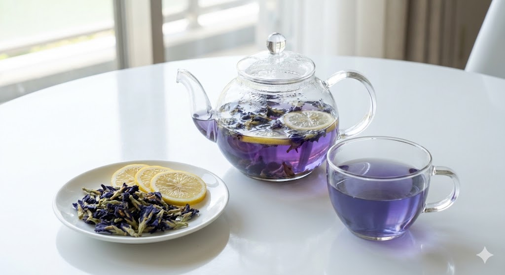 산도 변화를 이용해 분홍색으로 변하는 신비로운 오로라 티 퍼포먼스와 비타민 C 시너지를 통한 피로 회복 및 스트레스 해소