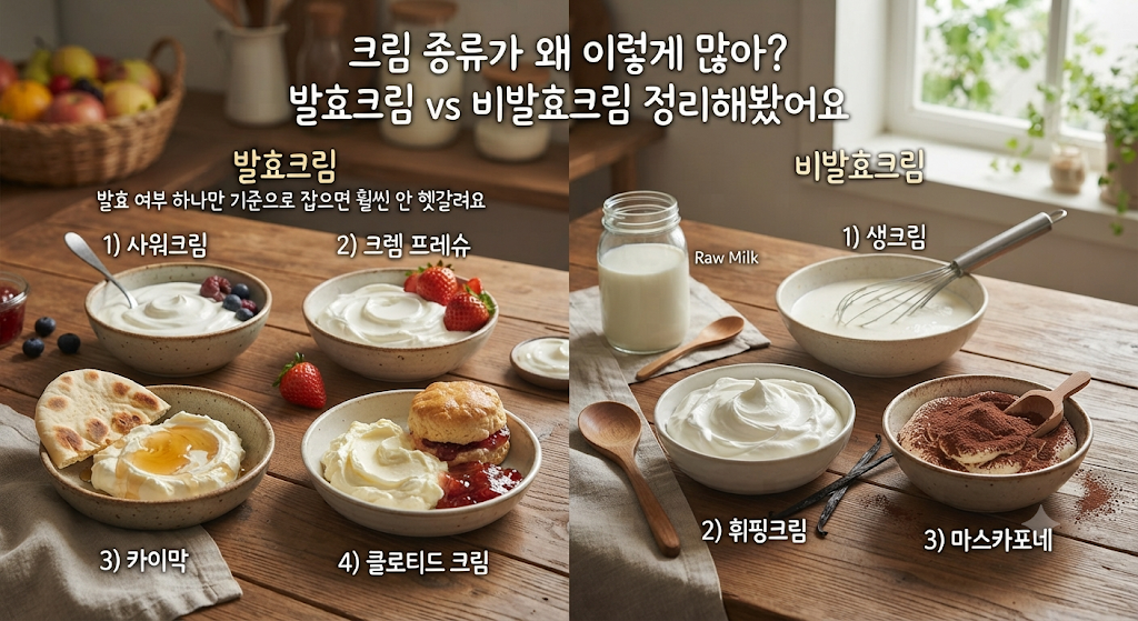 크림 종류가 왜 이렇게 많아?
발효크림 vs 비발효크림 정리해봤어요