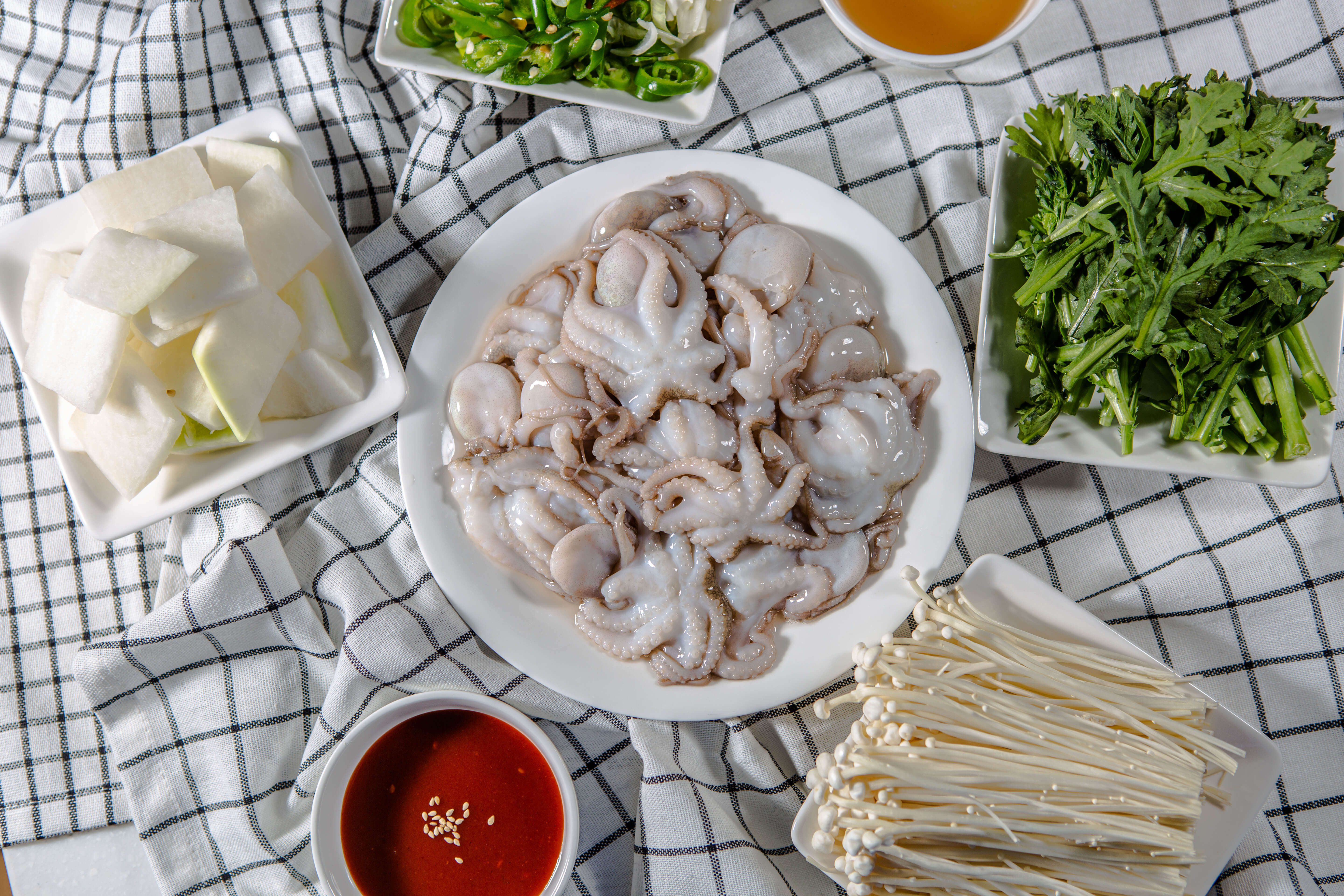 주꾸미 샤브샤브