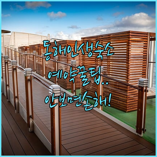 동해 여행 숙소 베스트 4 위치 시설..