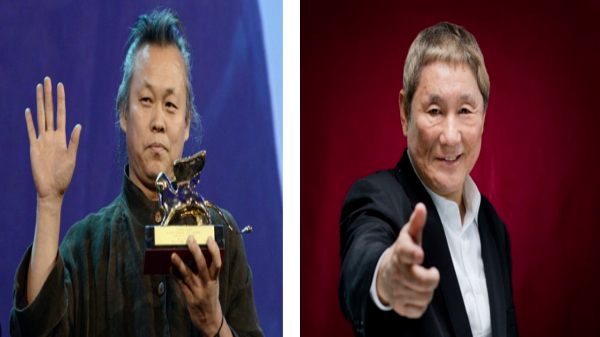 왼쪽 김기덕 감독, 오른쪽 기타노 타케시 감독