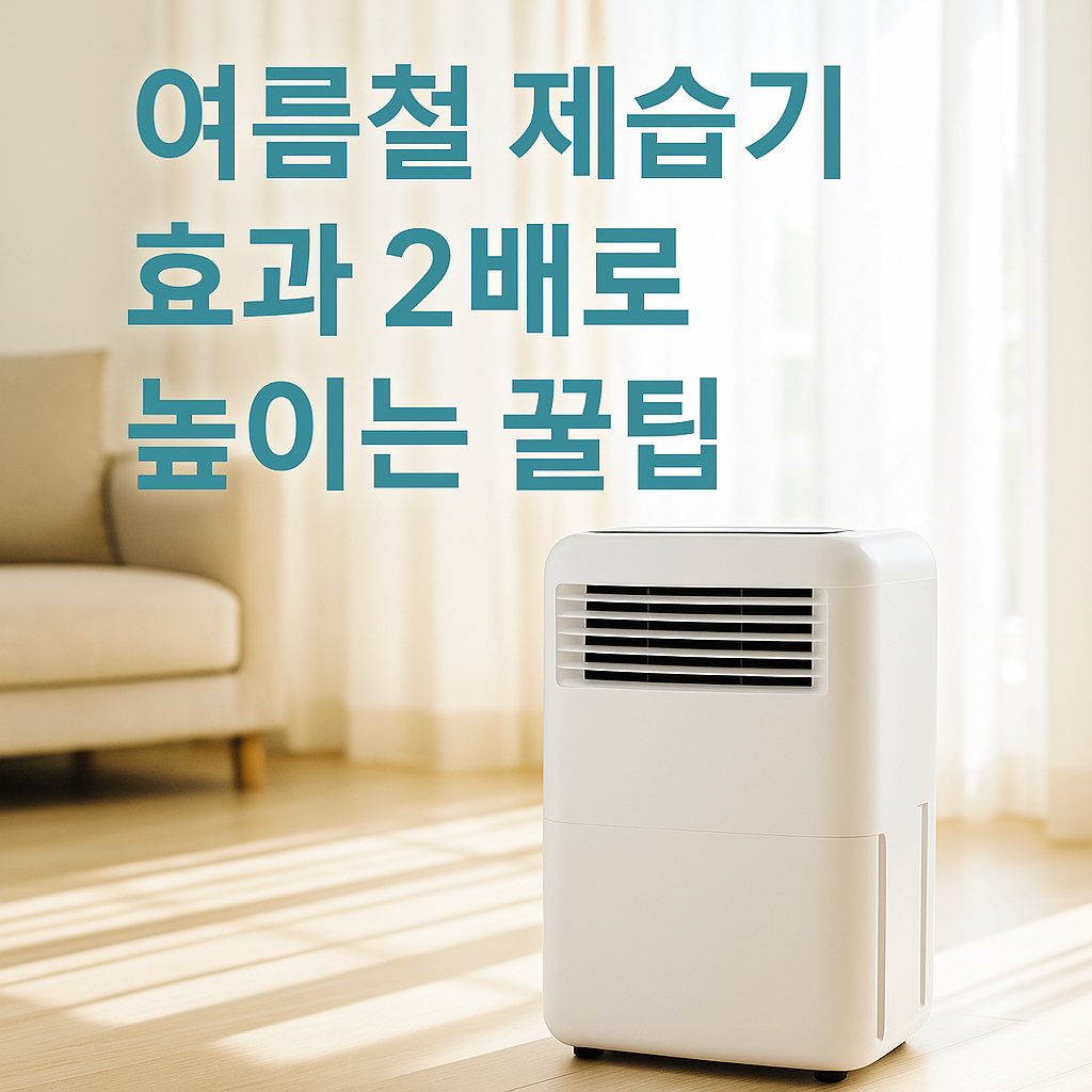 여름철 제습기 효과 2배로 높이는 꿀팁