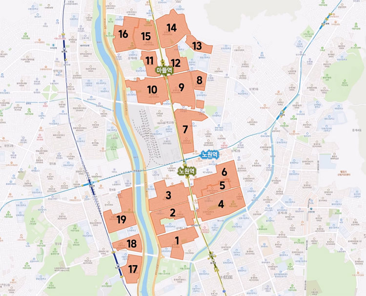 상계주공아파트 단지위치