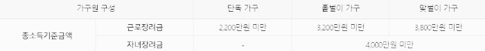 총 소득 요건