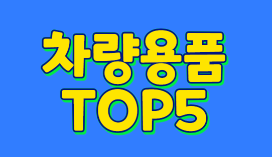 차량용품 TOP5